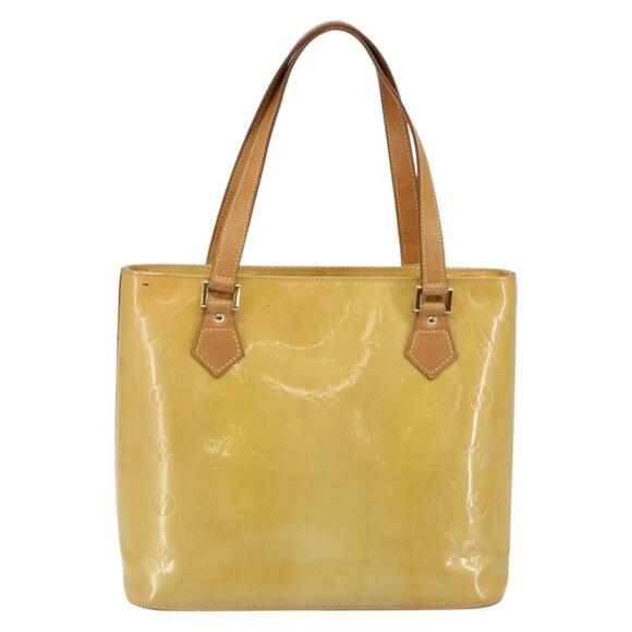 LOUIS VUITTON Monogram Vernis Houston Hand Bag Beige M91004 - Picture 3 of 13